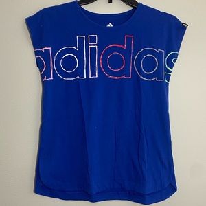 Royal Blue Adidas Tee